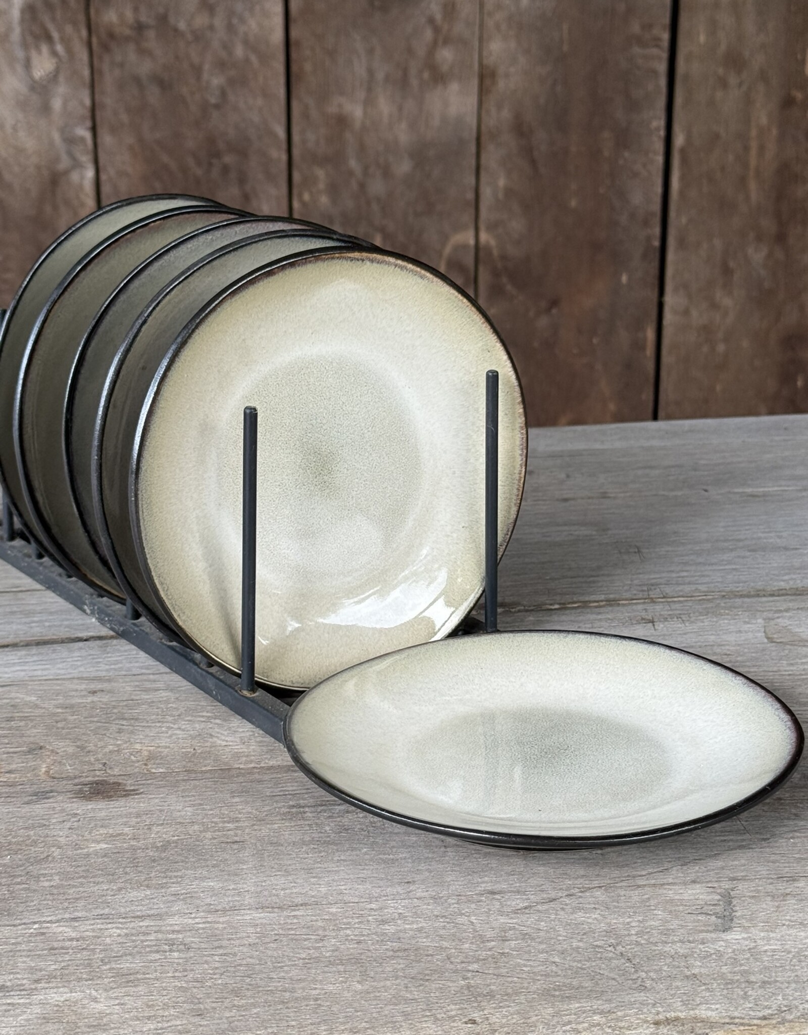 Lavandoux Gebaksbordjes - set van 8 - beige