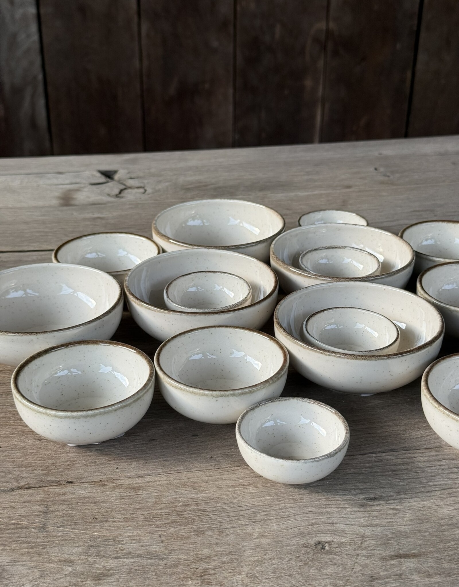 Kitchen Trend  Schaaltje 8 cm  ocean crème - set van 6