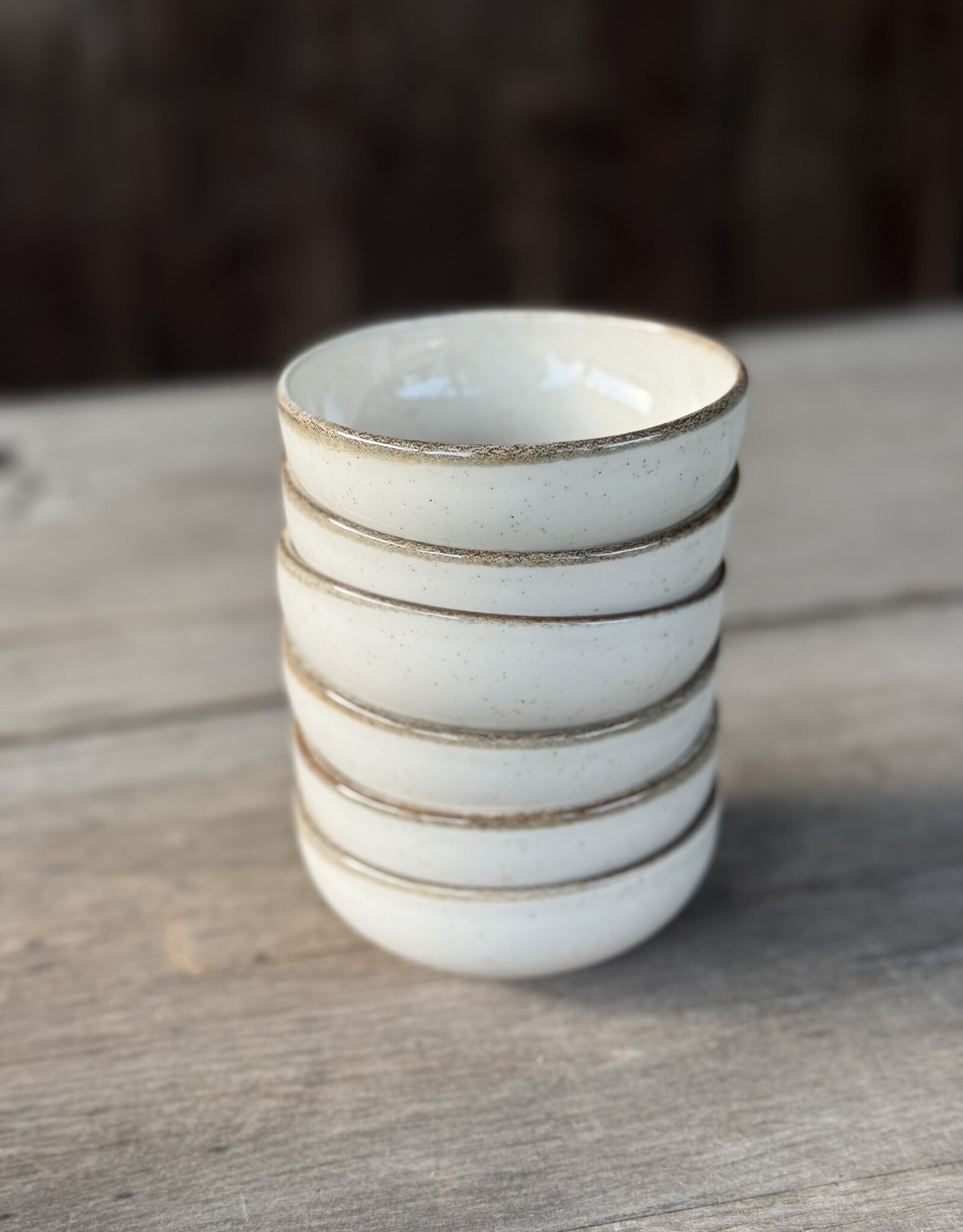 Kitchen Trend  Schaaltje 8 cm  ocean crème - set van 6