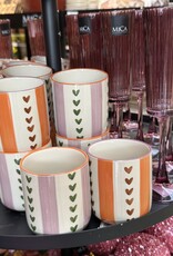 Mica decorations Koffiebeker Stef - set van 4