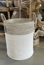 Eigen en anders Opbergmand - XL streep wit