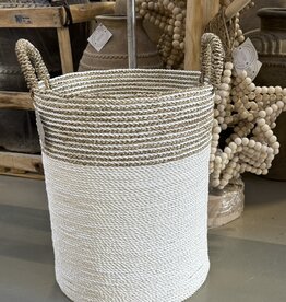 Eigen en anders Opbergmand - XL streep wit