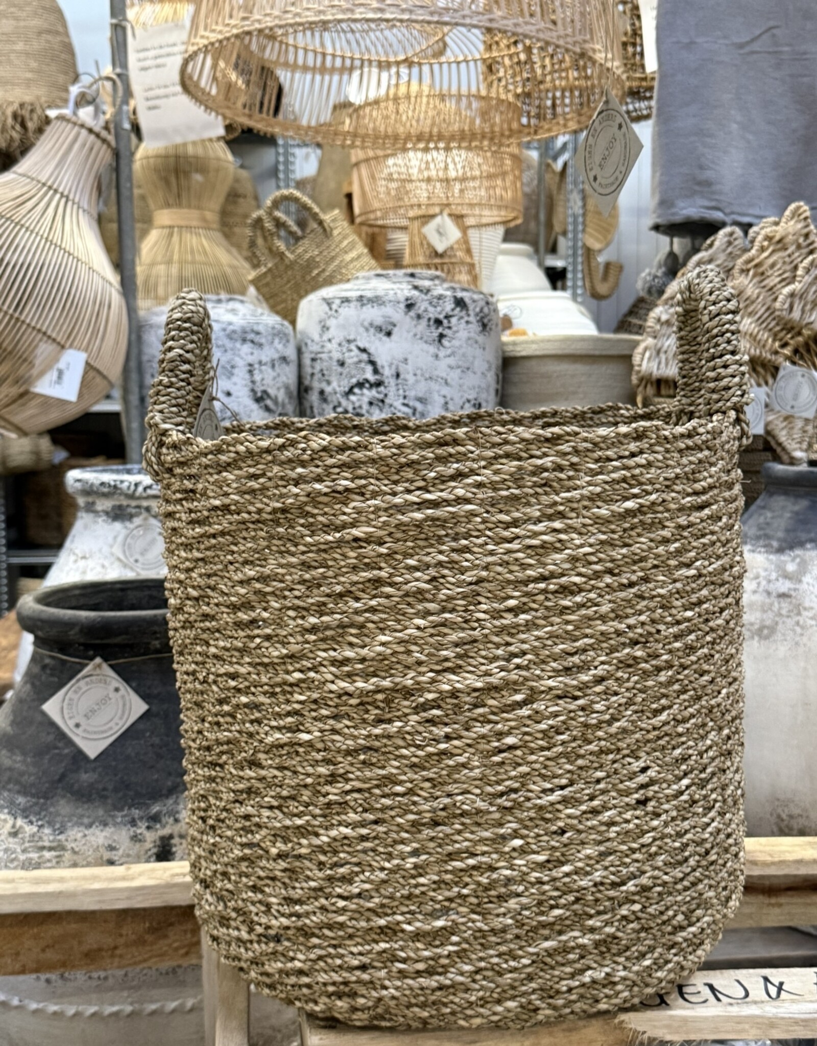 Eigen en anders Opbergmand - Large - natural twist