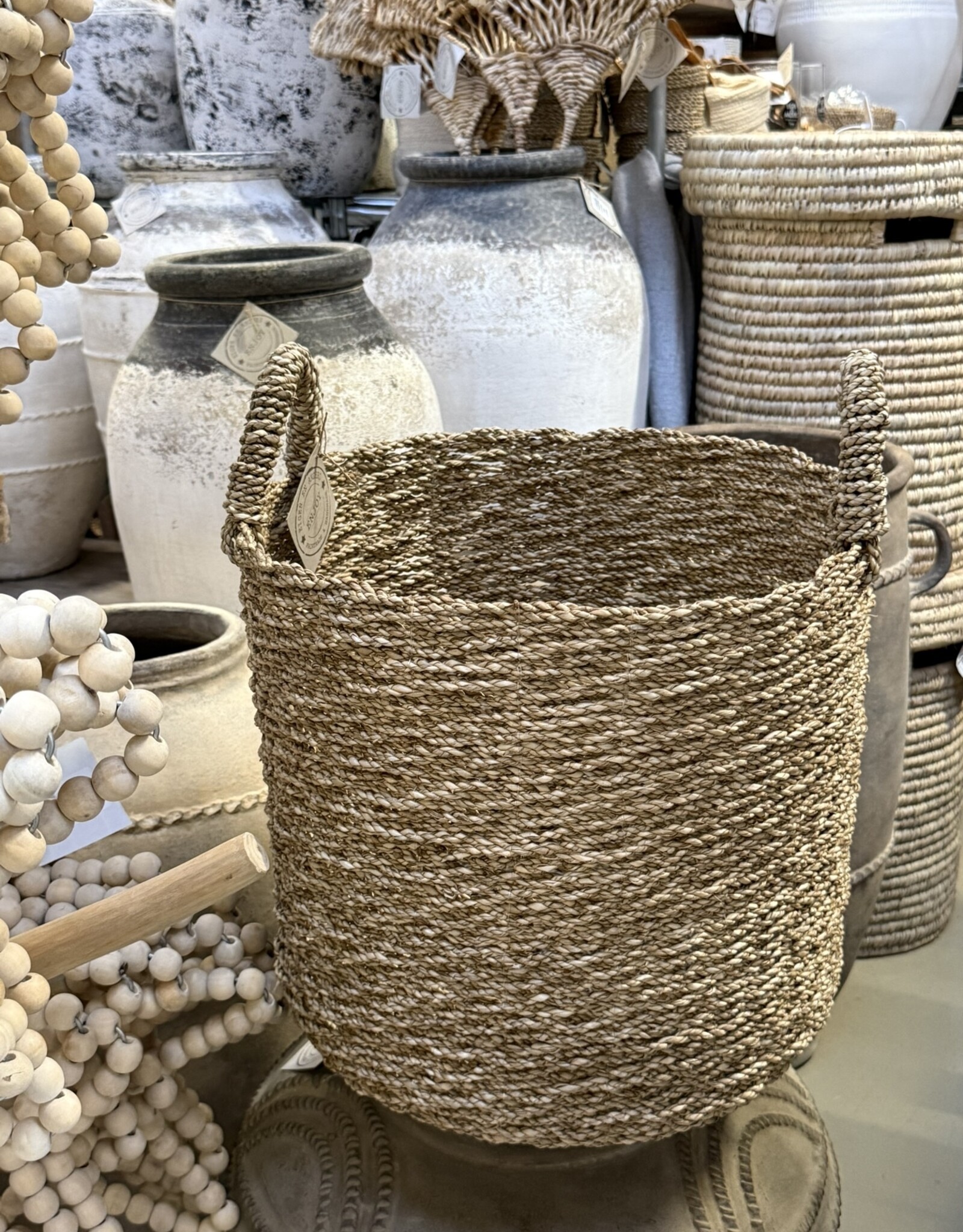 Eigen en anders Opbergmand - Large - natural twist