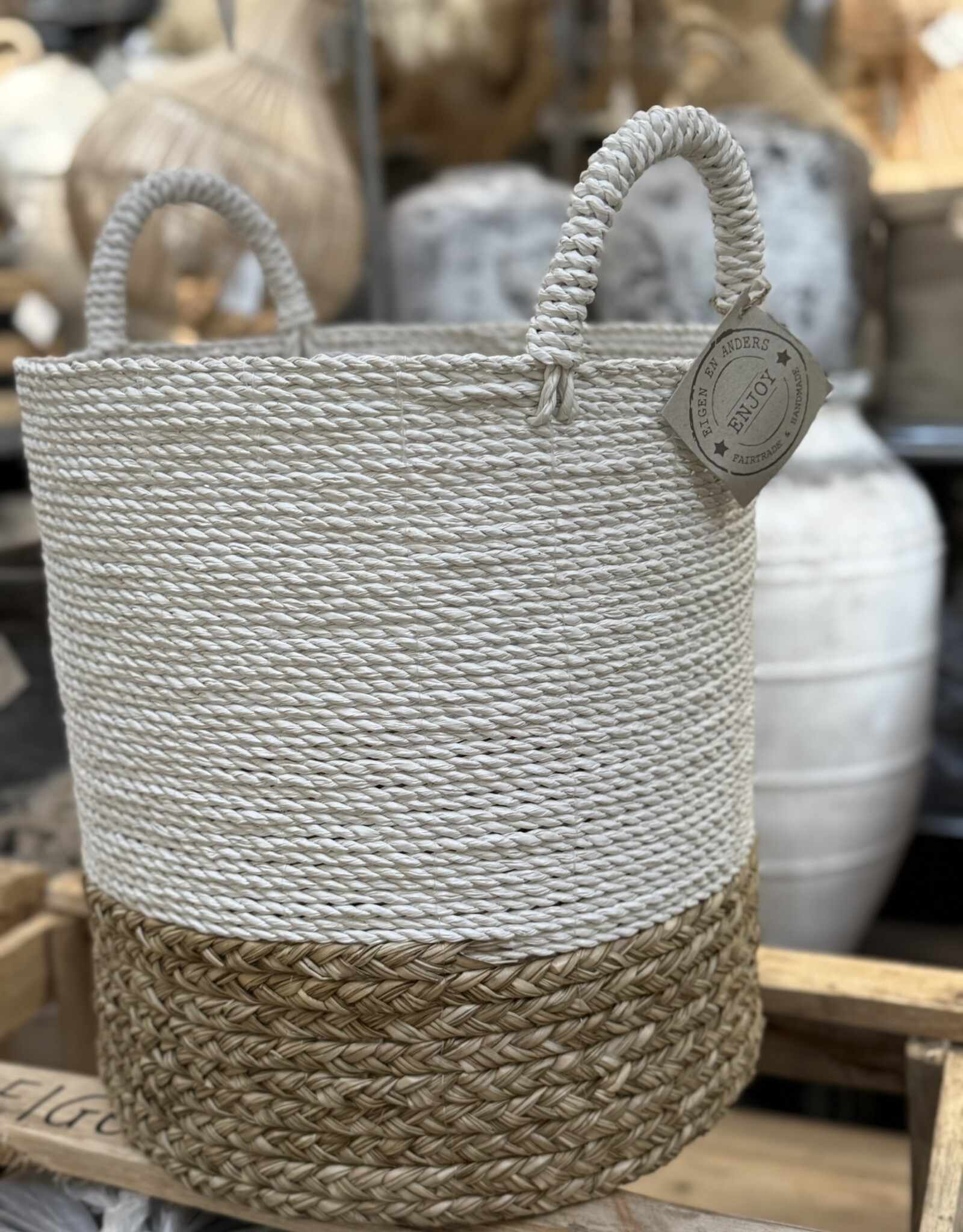 Eigen en anders Opbergmand - Large - natural weaving