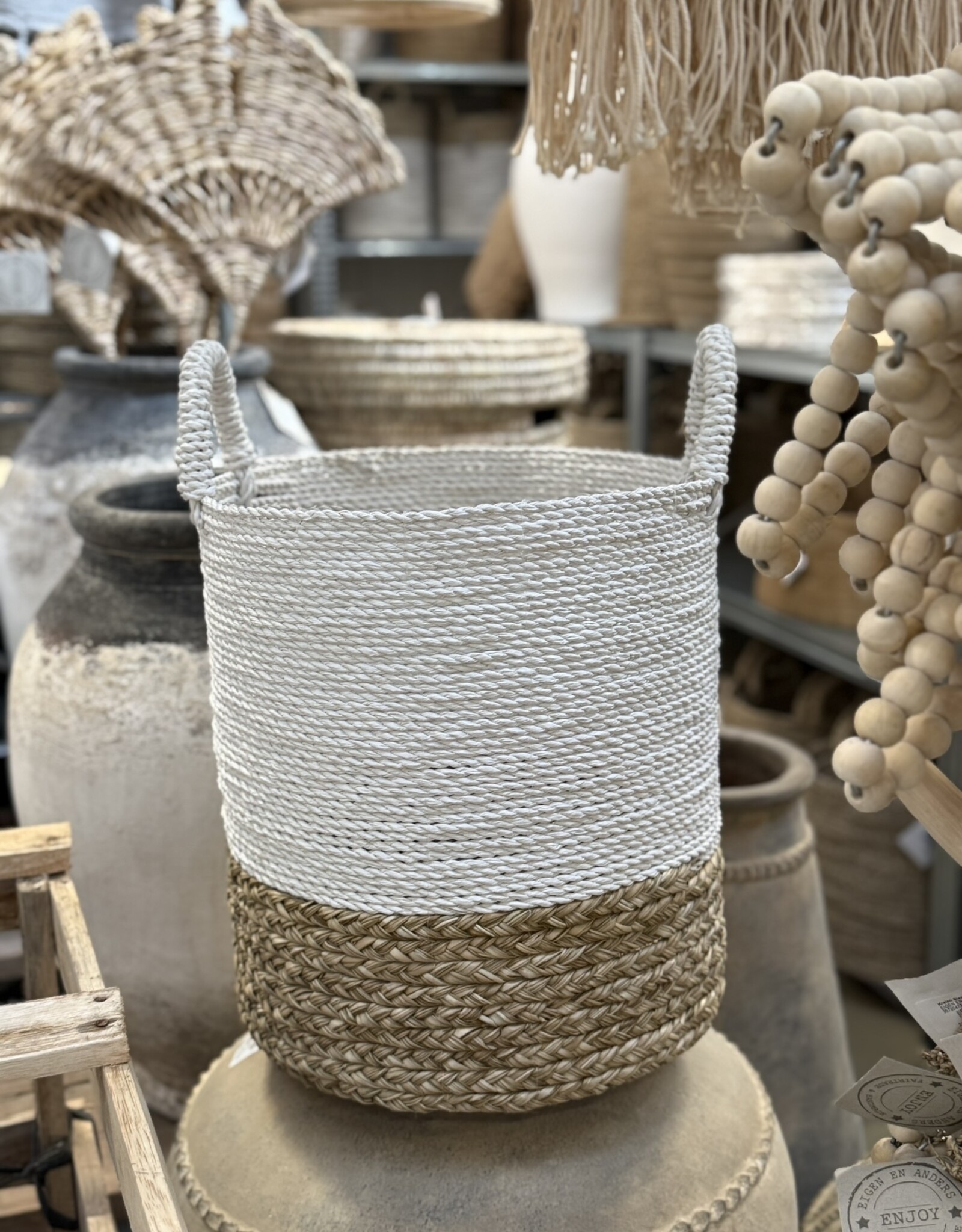 Eigen en anders Opbergmand - Large - natural weaving