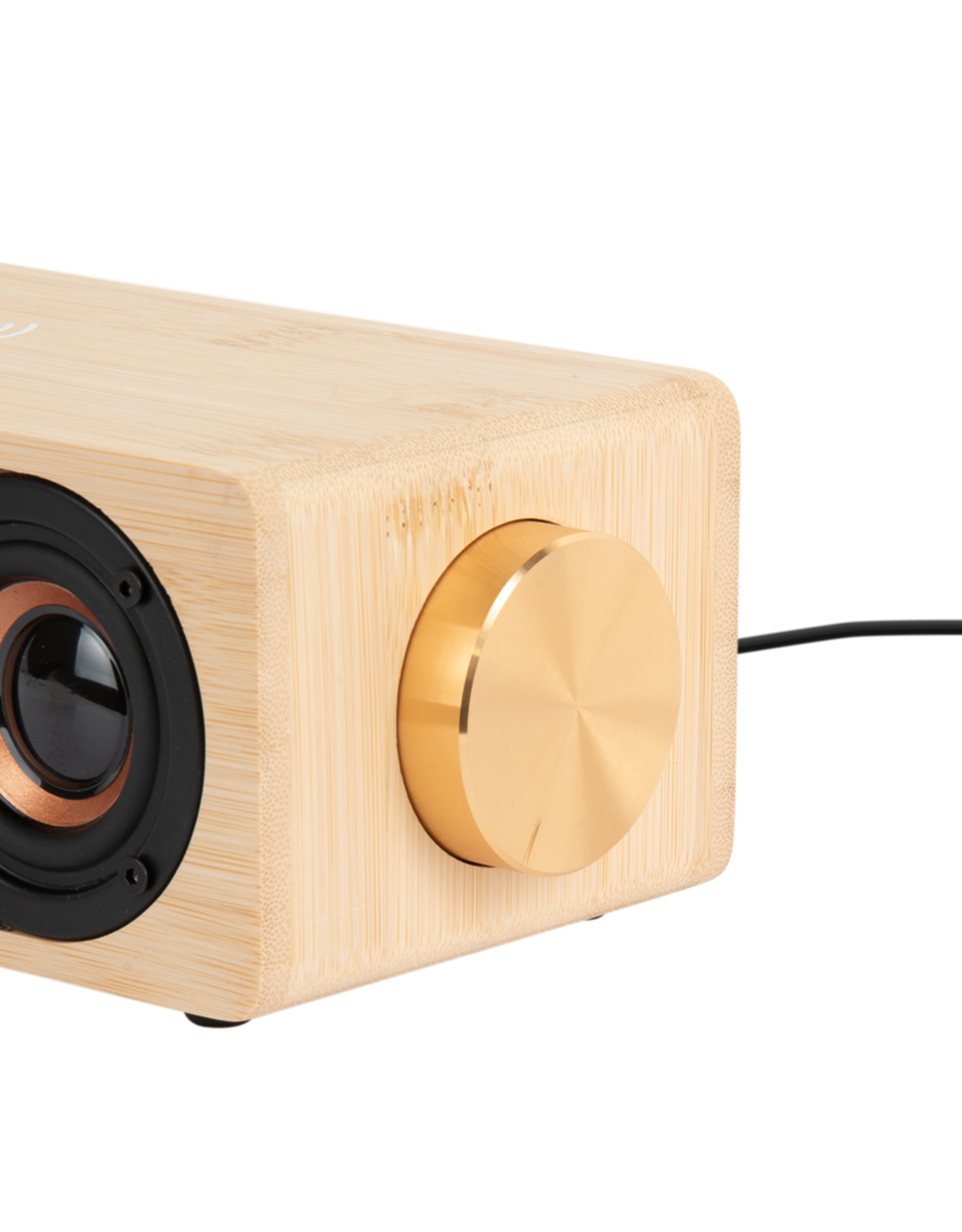 Karlsson Alarm klok classic - BT speaker - bamboe