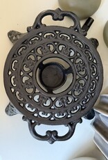 Rechaud-warmhoudplaat rond - zwart
