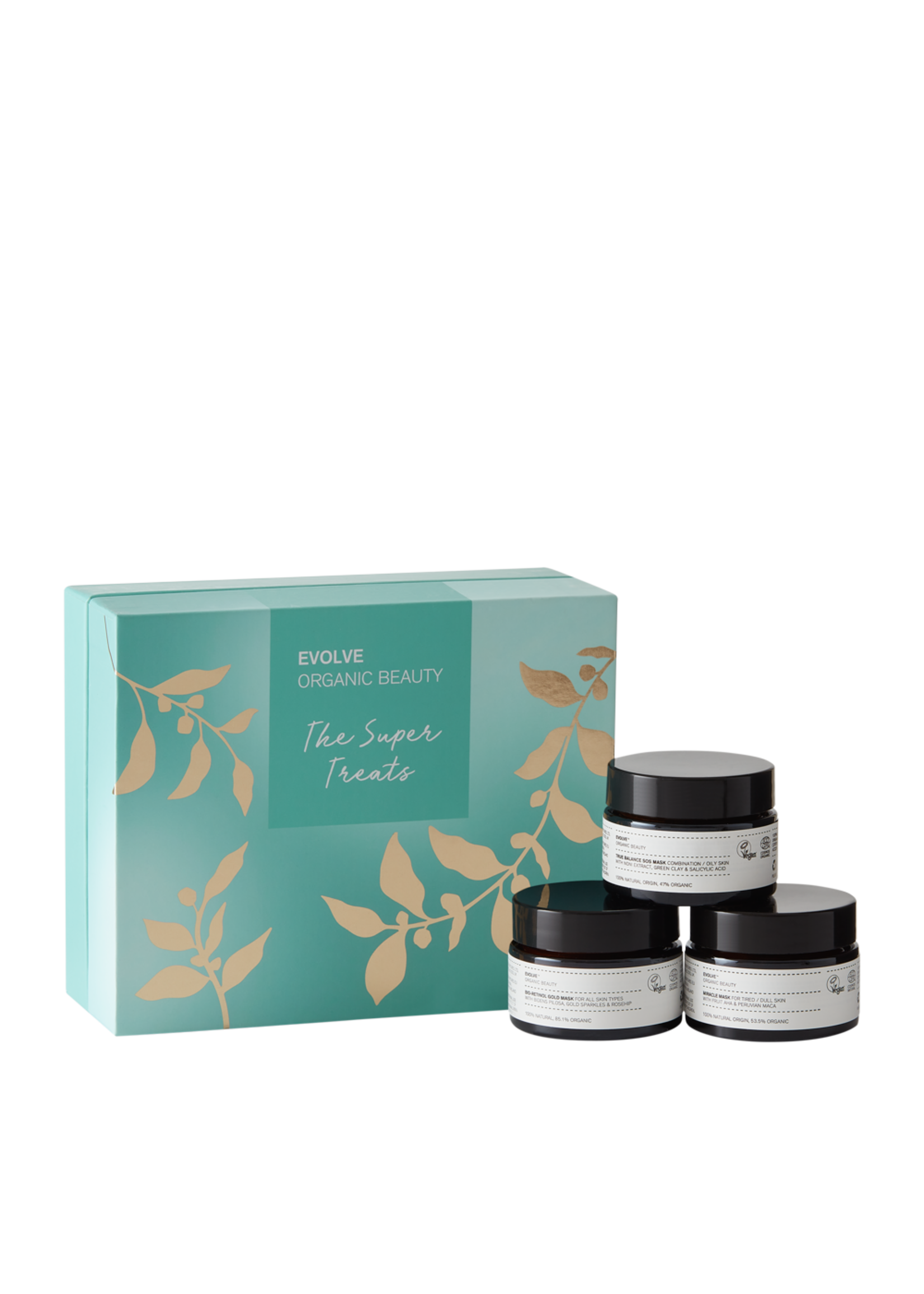 Evolve Organic Beauty  The supertreats  masks