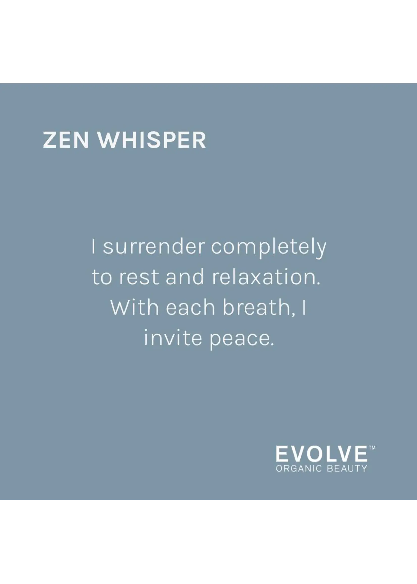 Evolve Organic Beauty  ZEN WHISPER AROMATIC BATH OIL