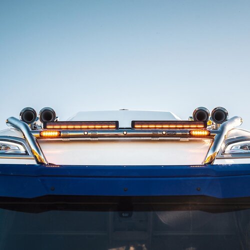 Skybar 510 lightbar amber/wit met flitser 9000lm / 3m kabel