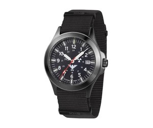 Khs Tactical Watches Khs Black Platoon H3 Titan Automatic Watch Nato Strap Black Armywatch Eu