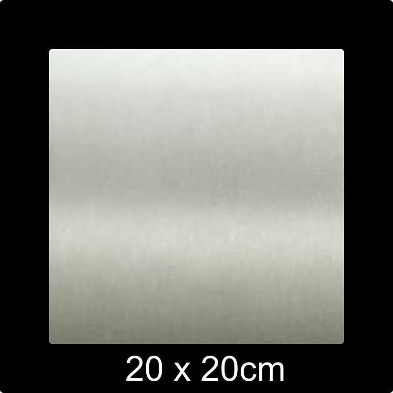 RVS Naamplaat 20x20 cm INOX