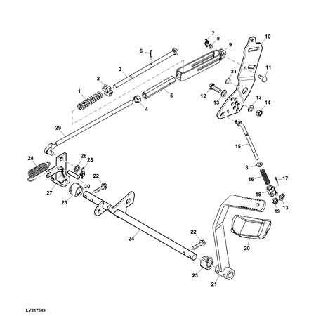 John Deere SLUITRING