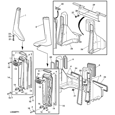 John Deere AIR DUCT