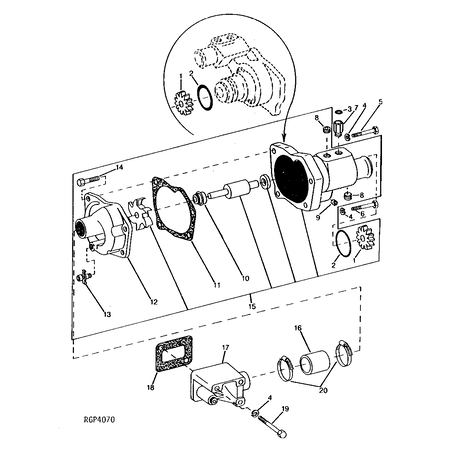 John Deere WATER PUMP