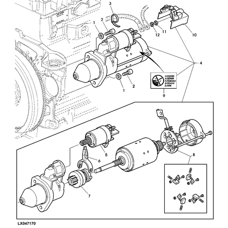 John Deere STARTER ENGINE KIT