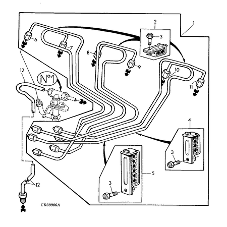 John Deere FUEL PIPE