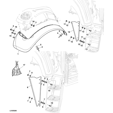 John Deere BEVESTIGINGS KIT