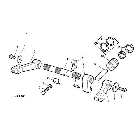 John Deere SCHRAUBE 1/4X3 UNC