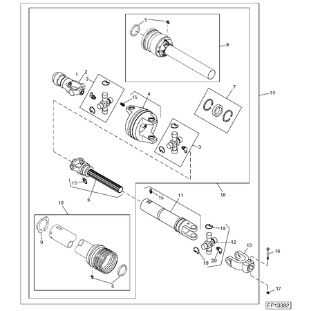 John Deere BOLT M16X90 10.9