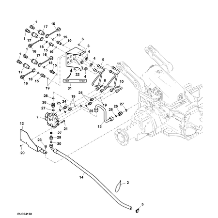 John Deere HYDR. KUPPLUNGSSTECKER