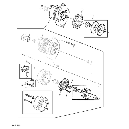 John Deere LICHTMASCHINE REMAN