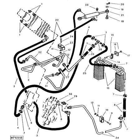 John Deere HYDRAULIC HOSE