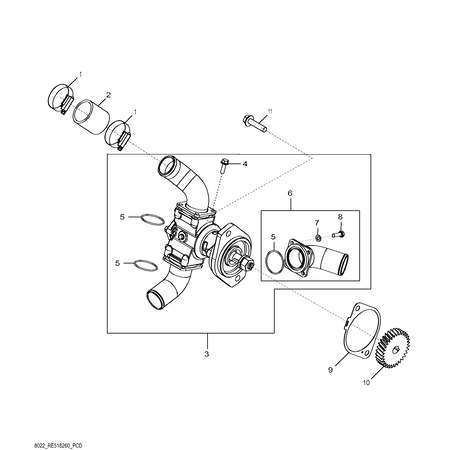 John Deere WASSERPUMPE