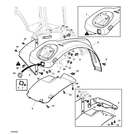 John Deere SCHROEF MET SLUITRING