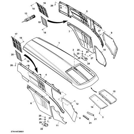 John Deere ADHESIVE