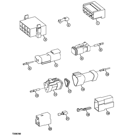 John Deere ELEC. CONNECTOR HOUSING