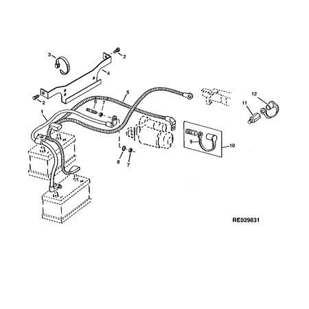 John Deere BATTERIEKABEL