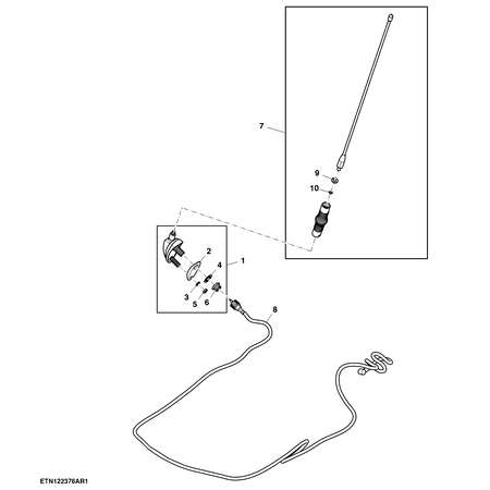 John Deere ANTENNA HOLDER