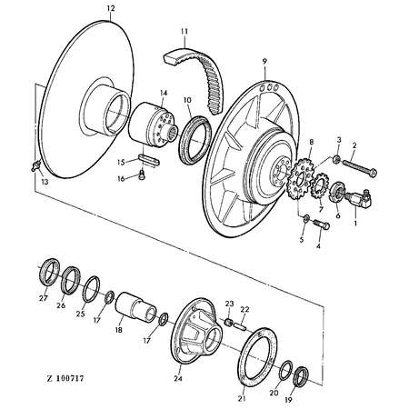 John Deere BACK-UP RING