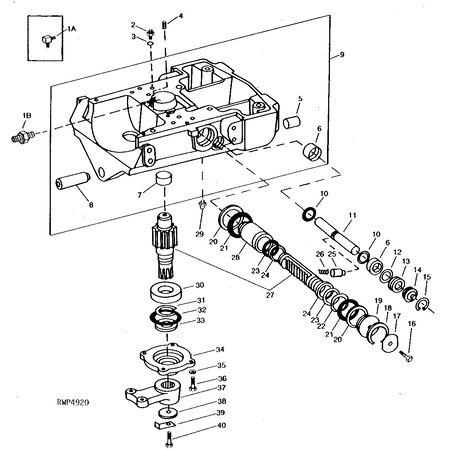 John Deere BACK-UP RING