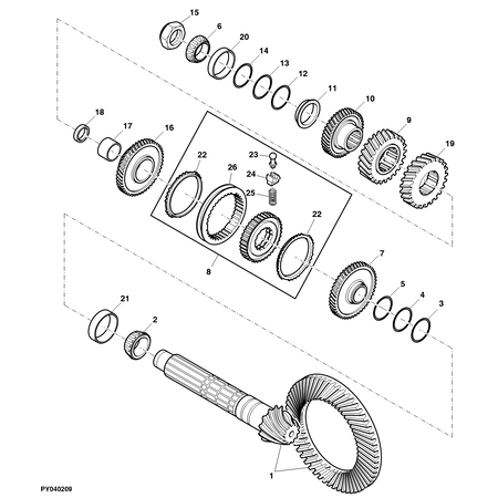 John Deere SYNCHRONISATOR