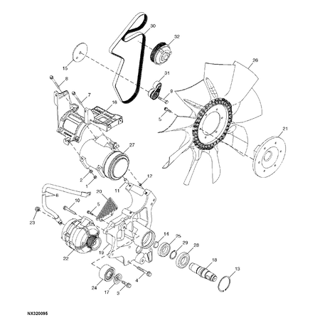 John Deere BELT TENSIONER