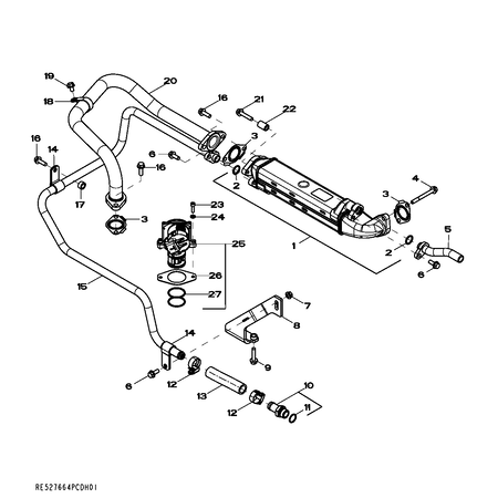 John Deere EXHAUST GAS RECYCLING VALVE