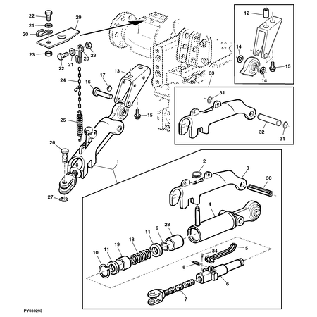 John Deere BRACKET DUBBEL