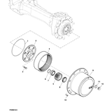 John Deere DICHTRING ANSCHLAG VORDERACHSE