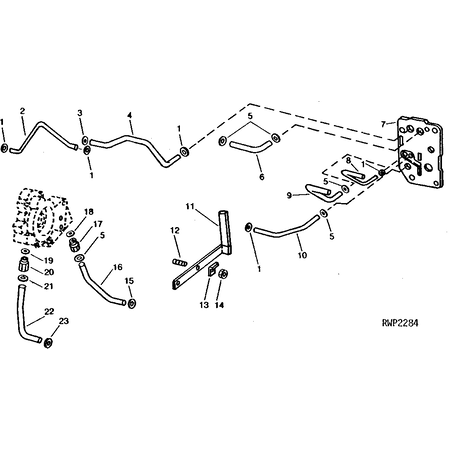 John Deere OIL PIPE