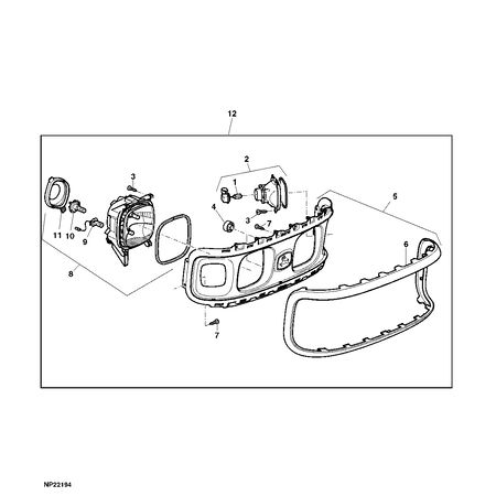 John Deere HEADLIGHT