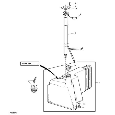 John Deere TREIBSTOFFTANK