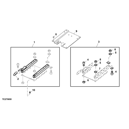 John Deere SEAT SLIDE TRACK KIT