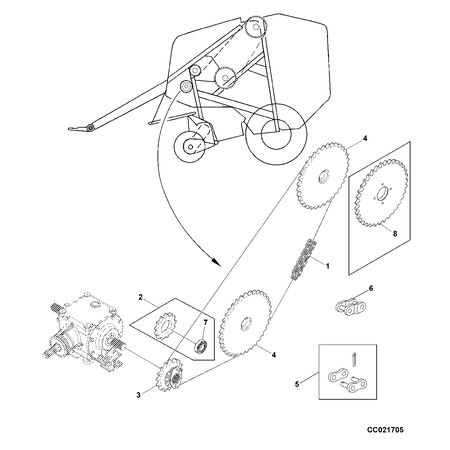 John Deere SCHLUSSVERBINDUNG