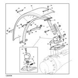 John Deere SUPPORT FENDER RIGHT