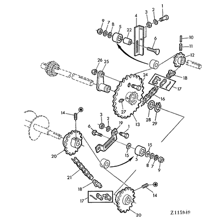 John Deere SLUITRING