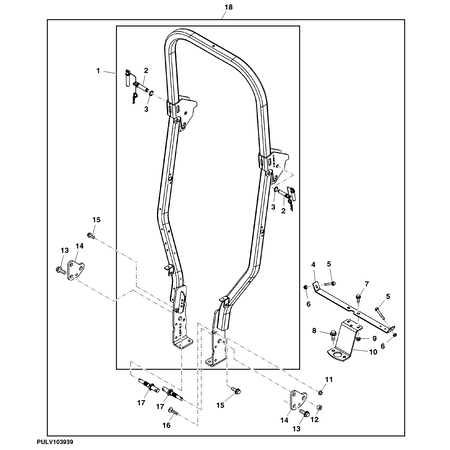 John Deere FLANGE BOLT M16X40