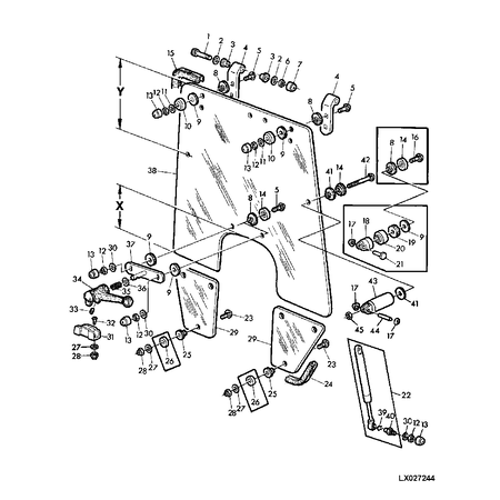 John Deere RUBBER AFSTANDSBUS